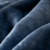 Cheap Fuzzy Soft Microfiber Fleece Sherpa  Blanket Twin Size Navy Blue Plush Flannel Blanket