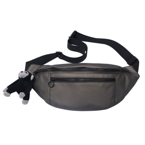 Custom logo acceptable wholesale fashion adjustable belt travel sport unisex canvas fanny pack men Messenger Bag hip bag