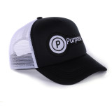 Fashion design custom all 6 panels puff embroidered mesh baseball caps factory