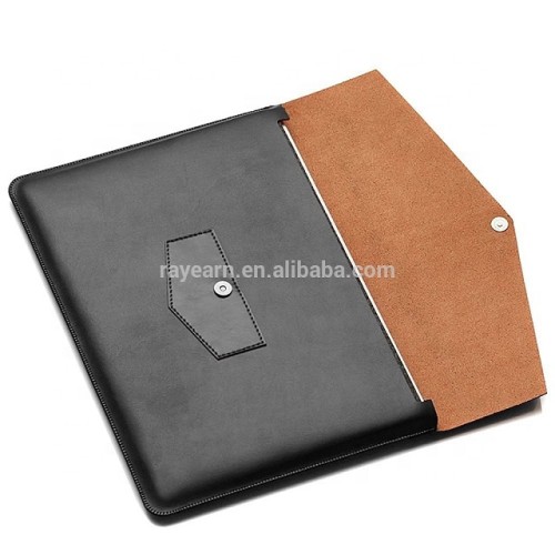 13.3 Inch PU Leather Professional Protective Carrying Laptop Sleeve For Macbook Air/ Pro 13inch with Magnetic Button