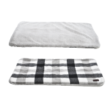 Plaid Pattern Cozy Pet Cushion Classic Fashion Soft Short Plush Cat Dog Beds