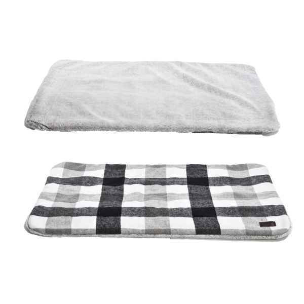 Plaid Pattern Cozy Pet Cushion Classic Fashion Soft Short Plush Cat Dog Beds