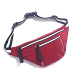Pure Color Polyester Waist Bag private label custom waist bag for sport