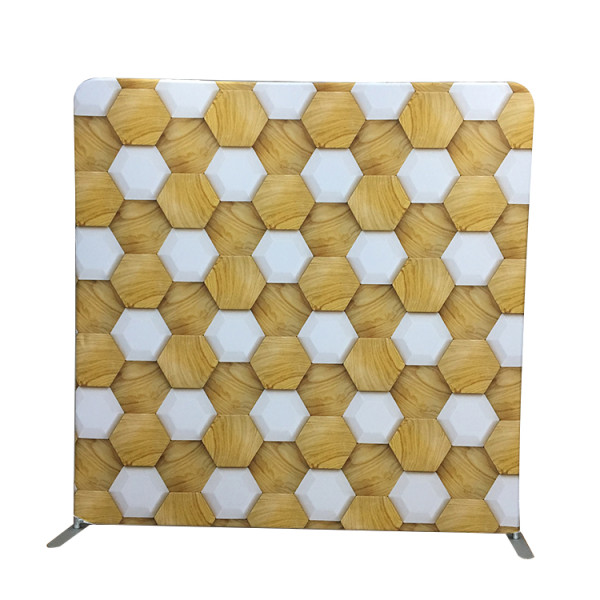 8ft x 8ft Portable Trade Show Tension Fabric Graphic Convention Display Stand Pillow Case Backdrop