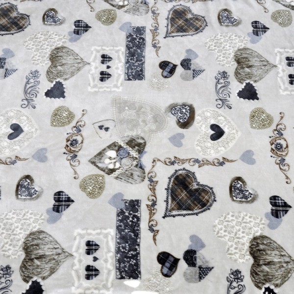 digital printed lovely flannel fleece sherpa double layers  blanket