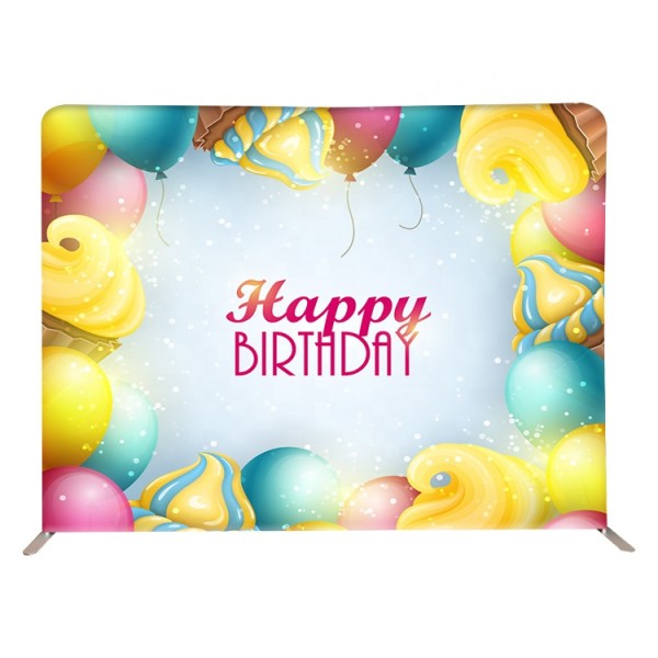 Tension Fabric Straight Display Custom Printed Backdrops Photo Booth Backdrop Stand portable backdrop