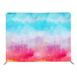 8ft 10ft straight advertising promotion event tension fabric display banner stand indoor studio backdrop stand on sale