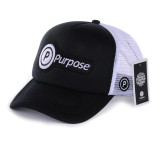 Fashion design custom all 6 panels puff embroidered mesh baseball caps factory