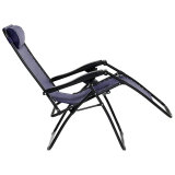 Lawn Chair Flolding Recliner Lounge Chair with Removable Pillow and Side Table,Zero Gravity Chair