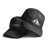 High quality polyester snapback hat blank black 5 panel cap