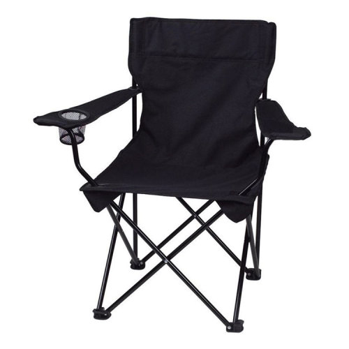 chilly germany material camping beach black steel folding chair with carrying bag