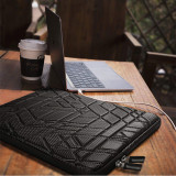 13.3 inch 3D carbon fiber waterproof fabric laptop sleeve in black