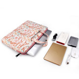 Slim Durable 13 Inch Red Canvas Laptop Hand Bag with Zipper Pocket For Macbook Air