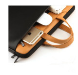 laptop sleeves for Macbook 13.3 14 15.6 inch Portable laptop bags for Mac book Air Pro Retina 11 12 13 15 Inch pu leather bags