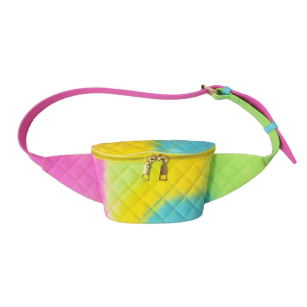2020 New Fashion Wholesale Lady Colorful Running Belt Bags Pvc Jelly Rainbow Fanny Pack Waist Bag For Women