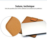 wool felt Leather Laptop Sleeve Bags 17 inch computer bag for Macbook