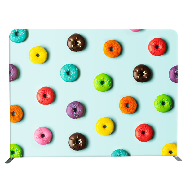 8ft dye sublimation printing pillowcase photobooth fabric backdrop