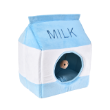 Food Shape Warm Dog Cat Bed Cozy Pet House With Hanging Toy And Soft Cushion