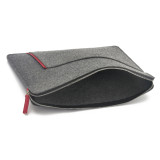 Factory Price High Quality 13.3 Inch  Felt Laptop Bag For Macbook Pro With Pocket Outside For Charger&Mouse On Work &Gray