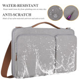 Portable Anti-scratch Nylon Business Laptop Messenger Bag For Macbook Pro With  Sturdy Well -Padded Shoulder Strap For Work