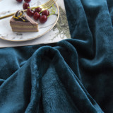 High Quality Super Soft 500GSM Solid Color Custom Printed Flannel/Fleece Blanket