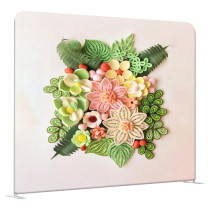 Wholesale Custom Single Or Double Sided Custom Design Tension Fabric Christmas Party Backdrop Photography Wall Display