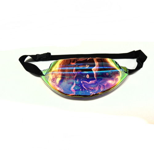 2021 Hot Sale Fashion Women Custom  Clear PVC Sport Waist Bag Running Waterproof Waist bag with Zipper
