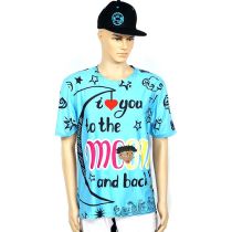 Custom Dye Print Sublimation 100% Polyester Design Your Own 2 Sided Front Back 3D Printed Shirt