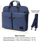 12 inch ANTI-RFID Fashion Comfortable Breathable Polyester Laptop Bag with Handle Shoulder Strap