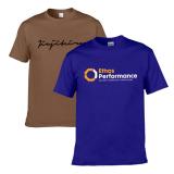 Confortable 100% Cotton Quality Golden Logo Screen Advertising Men T-Shirt