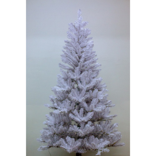 6ft 7ft 8ft 9ft Pre-Lit Hinged White Artificial Alpine Slim Pencil Christmas Tree Holiday