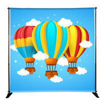 High quality printing fabric telescopic frame stand foldable photo booth backdrop