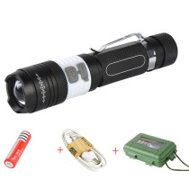 New Style Rechargeable High Power Torch Strong USB led Flashlight