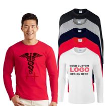 Promotional Graphic Top T-Shirt Fitted Long Sleeve Polo Shirt