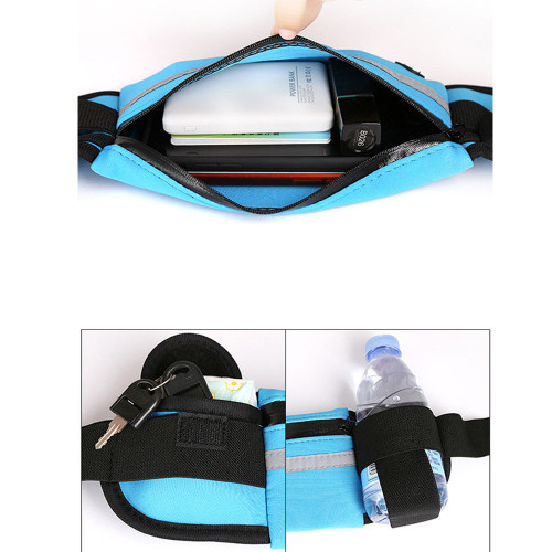 Hot Fashion Wholesale Customize Reflective Fanny Pack Waterproof Outdoor Sports Waist Bag Running Hiking Gym fanny Bag