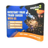 Trade show booth exhibit tension fabric 10ft collapsible backdrop display stand 10 ft banner stand