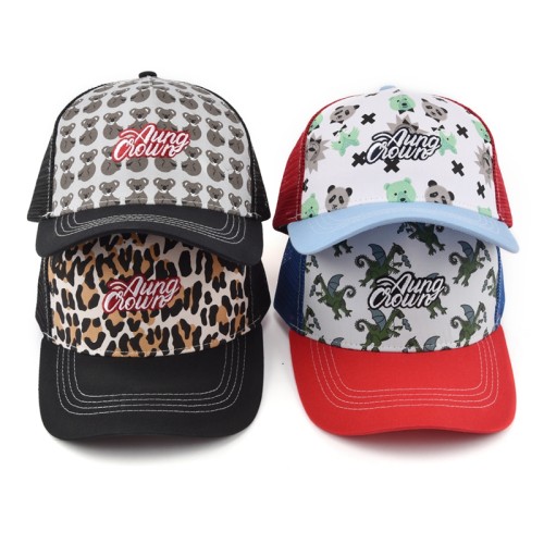 Hat Kids Trucker Plain Trucker Hat Cotton Mesh Kids Children Trucker Cap