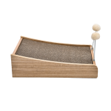 Corrugated Paper Pet Kitty Scratching Board Multifunctional Cat Furniture With Spring Ball