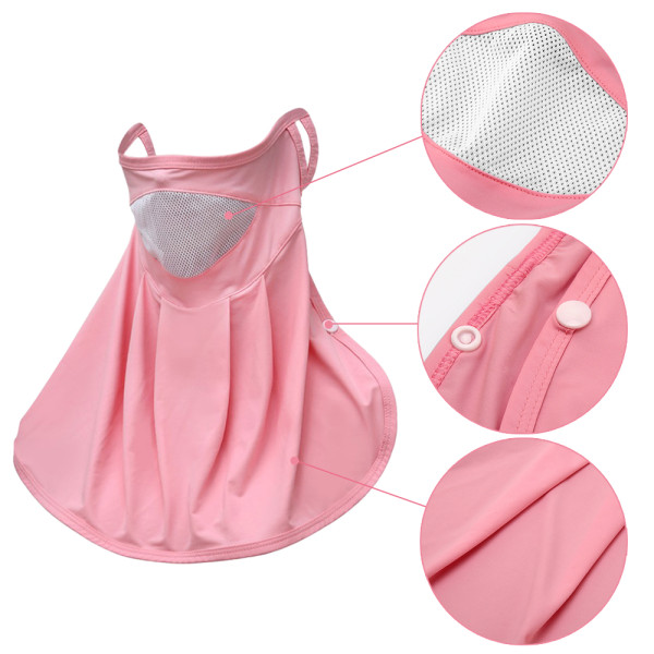 Anti-UV Golf Sportswear  T Shirt Sun Protection Breathable Sun Protection Face Mask  Women Golf Sunscreen Mask