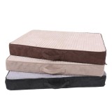 Machine Washable  Plush Memory Foam Platform Mattress Orthopedic Joint Relief  Dog Bed Mat