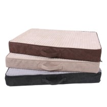 Machine Washable  Plush Memory Foam Platform Mattress Orthopedic Joint Relief  Dog Bed Mat