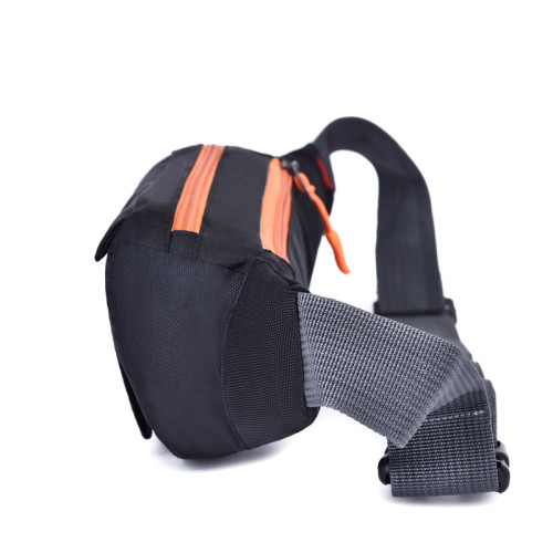 Custom logo acceptable wholesale fashion adjustable belt travel sport unisex canvas fanny pack waist bag