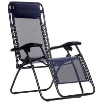 Lawn Chair Flolding Recliner Lounge Chair with Removable Pillow and Side Table,Zero Gravity Chair