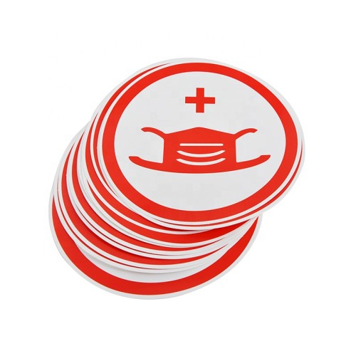 Custom Hot selling safety warning sign PVC outdoor warning sticker