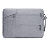13 Inch Waterproof Nylon With Zipper Pocket Laptop Sleeve For Macbook Pro,Handle Organizer For Card,Mouse,Charging Cable,Pink