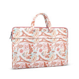 Slim Durable 13 Inch Red Canvas Laptop Hand Bag with Zipper Pocket For Macbook Air