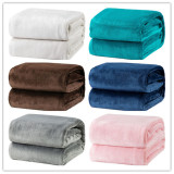 White Throw Blanket flannel throw   Fleece Blanket Lightweight Cozy Luxury Bed Blanket Microfiber