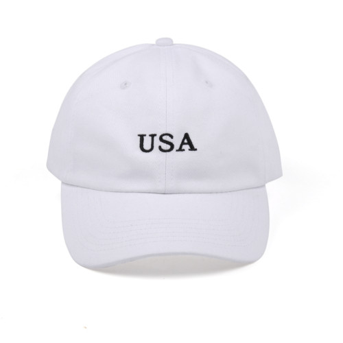 Wholesale fashion custom logo embroidery soft baseball cap unstructured 6 panel dad cap and hat