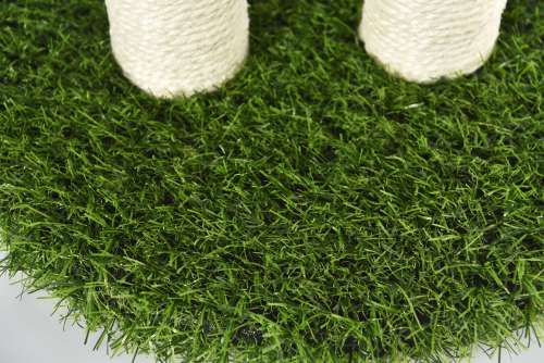 Mushroom Shape Hemp Rope Material Kitty Scratcher Toy Artificial Grass Cat Scratching Tree