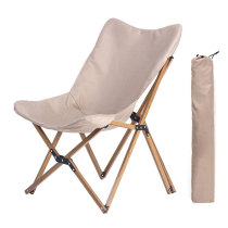 camping folding wood beach chair,foldable relax grain wooden camping chairs